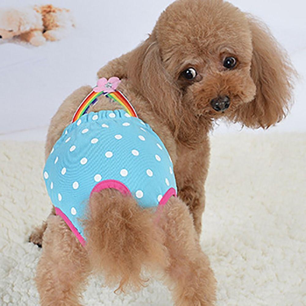 XS~XL Dog Physiological Pants Polyester Dog Menstrual Pants Breathable Puppy Underwear Briefs Dog