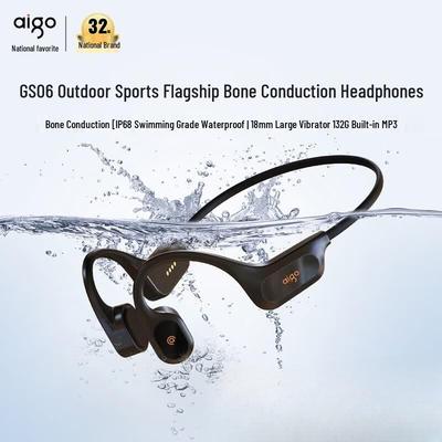 Спортивная Bluetooth-гарнитура с костной проводимостью aigo GS06