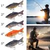 10CM/16G Multi-Jointed Fishing Lure with Hooks 7-Section 3D Swimbait Bionic Hard Artificial Bait Freshwater Saltwater Bass Trout Fishing Accessories