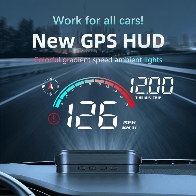 AD M22 Автомобильный GPS HUD Проекционный дисплей на лобовое стекло Универсальный цифровой GPS спидометр Проекция на стекло Автомобильный спидометр Проектор на лобовое стекло