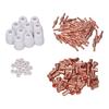 110Pcs Plasma Cutter Consumables Ceramic Shield Cup Electrode Nozzle Gas Ring Set for Cut40 50