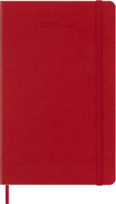 Moleskine Блокнот 2025 Начало с июля 18 месяцев Еженедельник Большой размер 13см х Высота Твердая обложка Красный DHF218WN3Y26 (Ширина 21см)