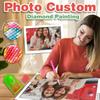 Photo Custom Full Round Diamond Painting Complete Kit Mosaic Portrait Rhinestone Personalized Gift Home Decor