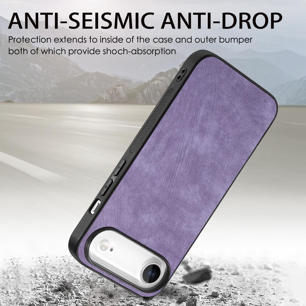 For iPhone Air Case Shockproof Slim Retro Leather Phone Back Cover
