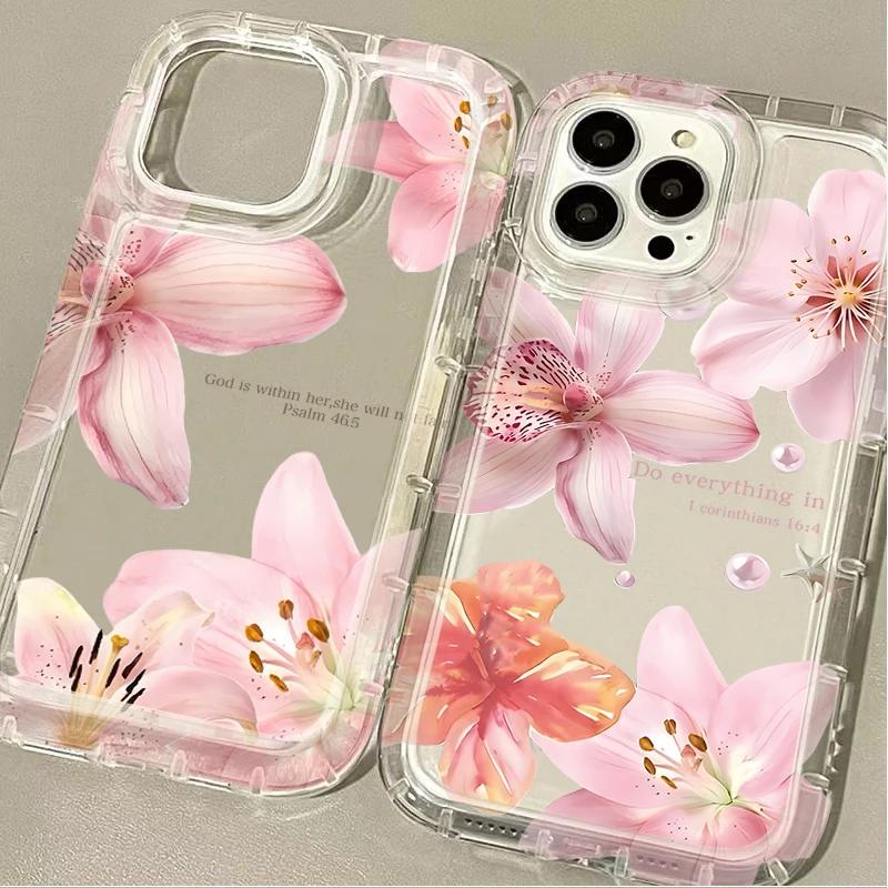 Pastel Blossom Graphic Funda Phone Case For iPhone 17 Air 16 16e 15 13 12 11 ProMax Pro Plus Impact Resistance Cover Bumper