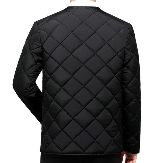 Мужская зимняя однотонная пуховая куртка с длинными рукавами и карманами, однобортная флисовая подкладка, мужская повседневная верхняя одежда, снежный жилет