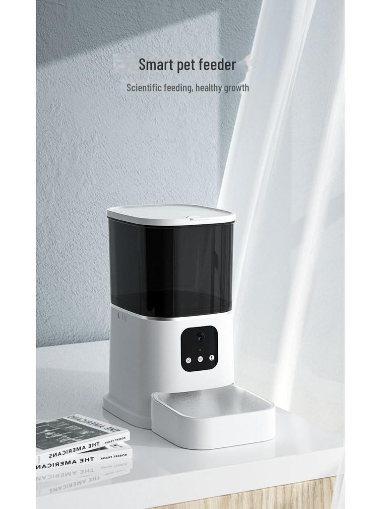 Умная WiFi-кормушка для домашних животных: Автоматическая и синхронизированная кормушка для собак/кошек объемом 6 л