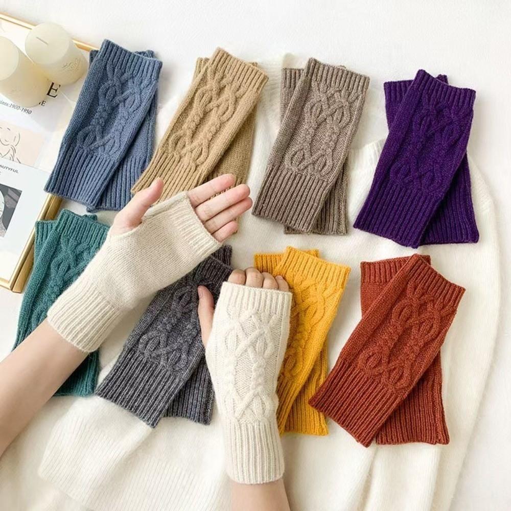 Fingerless Fingerless Gloves Cable Knit Women's Gloves New Knit Gloves Women