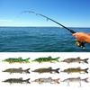 8 Section Pike Lures MultiJointed Swimbaits Fishing Wobblers Swimbait Sea Fishing Lures for Freshwater & Saltwater