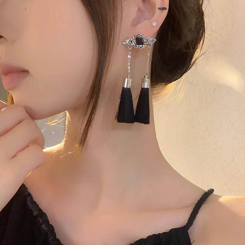 Вайб острой девчонки: 2025 Милые и Крутые Нишевые Серьги-кисточки - Шикарный и Стройнящий Длинный Дизайн