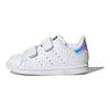 adidas Оригинальные Stan Smith Series Повседневные Удобные Прочные Низкие Кроссовки для Ходьбы Детская Обувь Белый Серебристый AQ6274