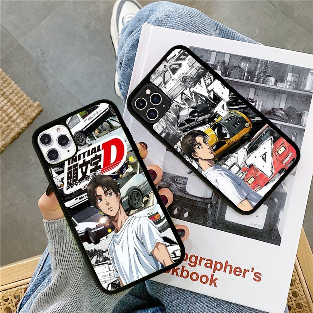 Аниме про гонки I-Initial D Для IPhone 17 16 15 14 13 12 11 Pro Max Plus Mini ПК+ТПУ Задняя крышка телефона