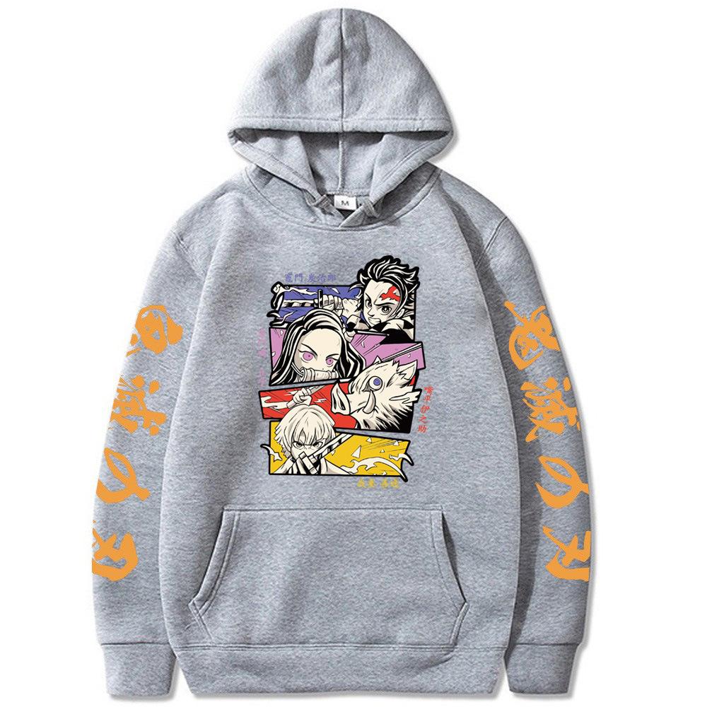 Японское аниме Танджиро Камадо Мицубоси Ёсинобу Худи с узором для мужчин и женщин Дизайнерский пуловер Мужские флисовые худи