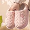 Унисекс весенние однотонные хлопковые тапочки женские зимние домашние мягкие домашние теплые сетчатые плюшевые тапочки для пар 36-45