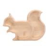 Snack Serving Plate Multifunctional Wood Squirrel Shaped Fruits Storage Plate for Parties Weddings