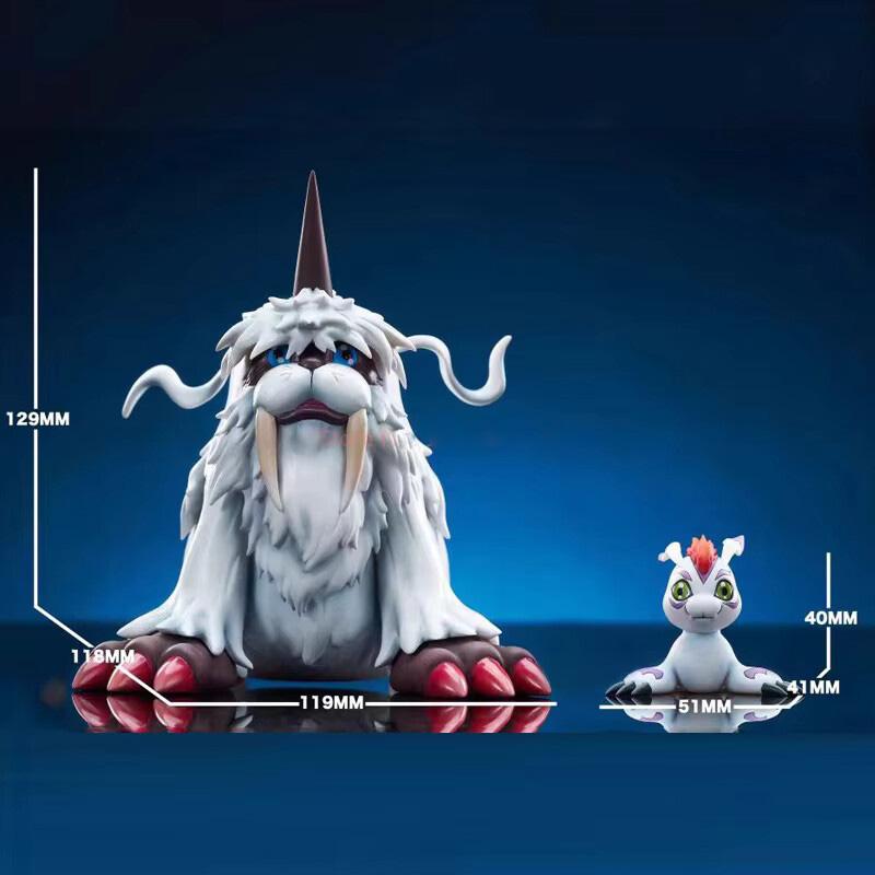 14см/5,51дюйма Аниме Digimon Adventure Иккакумон Фигурка Гомамон Экшн-фигурка ПВХ Статуэтка Коллекционная Модель Игрушки Подарки