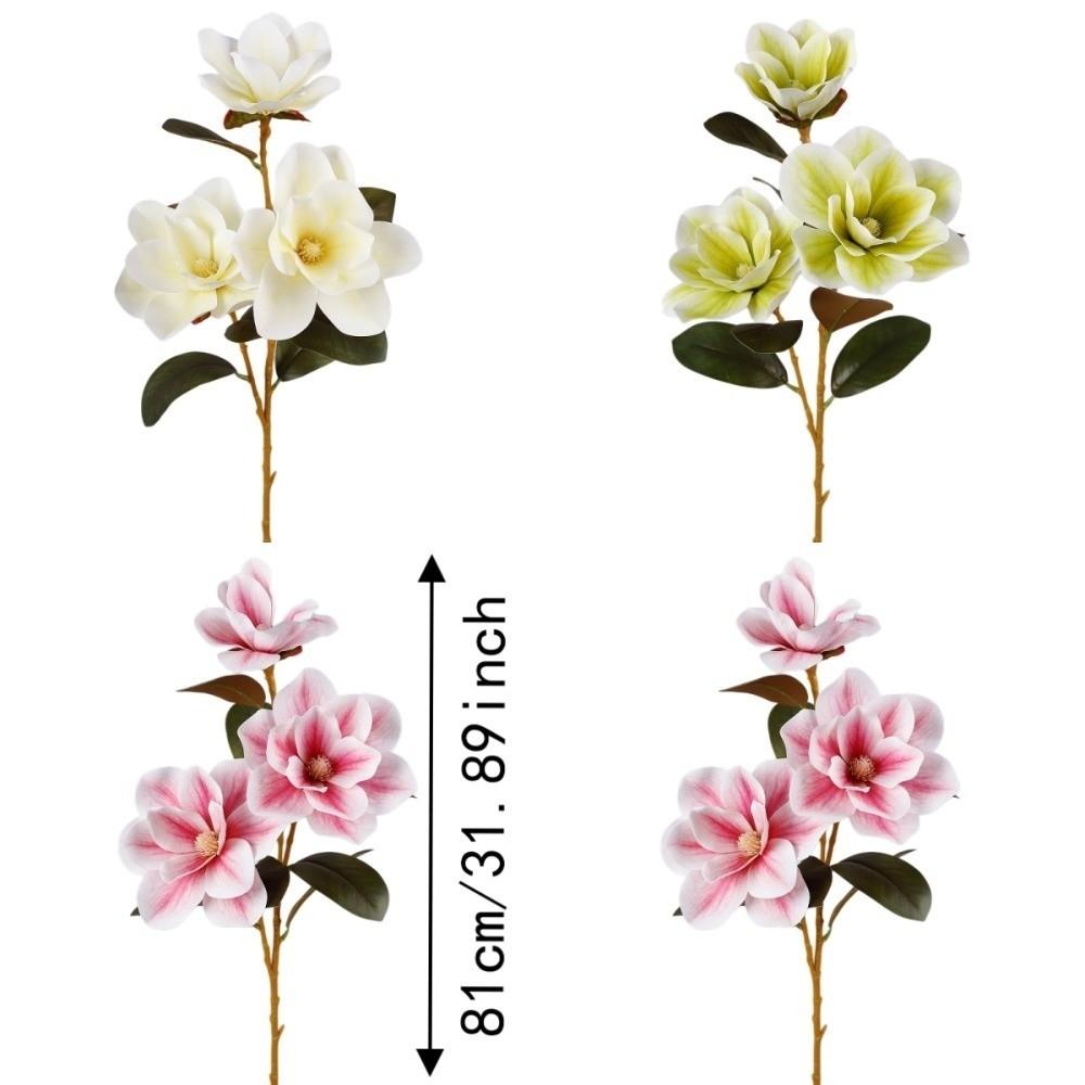 Real Touch Artificial Orchid Flower Branch Artificial Magnolia Faux Flowers Home Office Decor