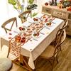 30x180cm Embroidered Maple Leaf Table Runner Easy To Clean Special Event Table Flag Kitchen Dining Party Decor