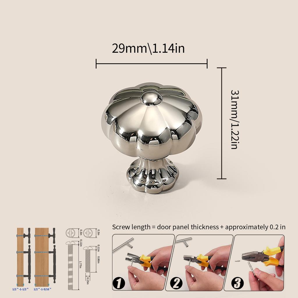 Modern Single-Hole Zinc Alloy Round Pulls Cupboard Wardrobe TV Cabinet Entryway Cabinet Nightstand Handle Furniture Hardware