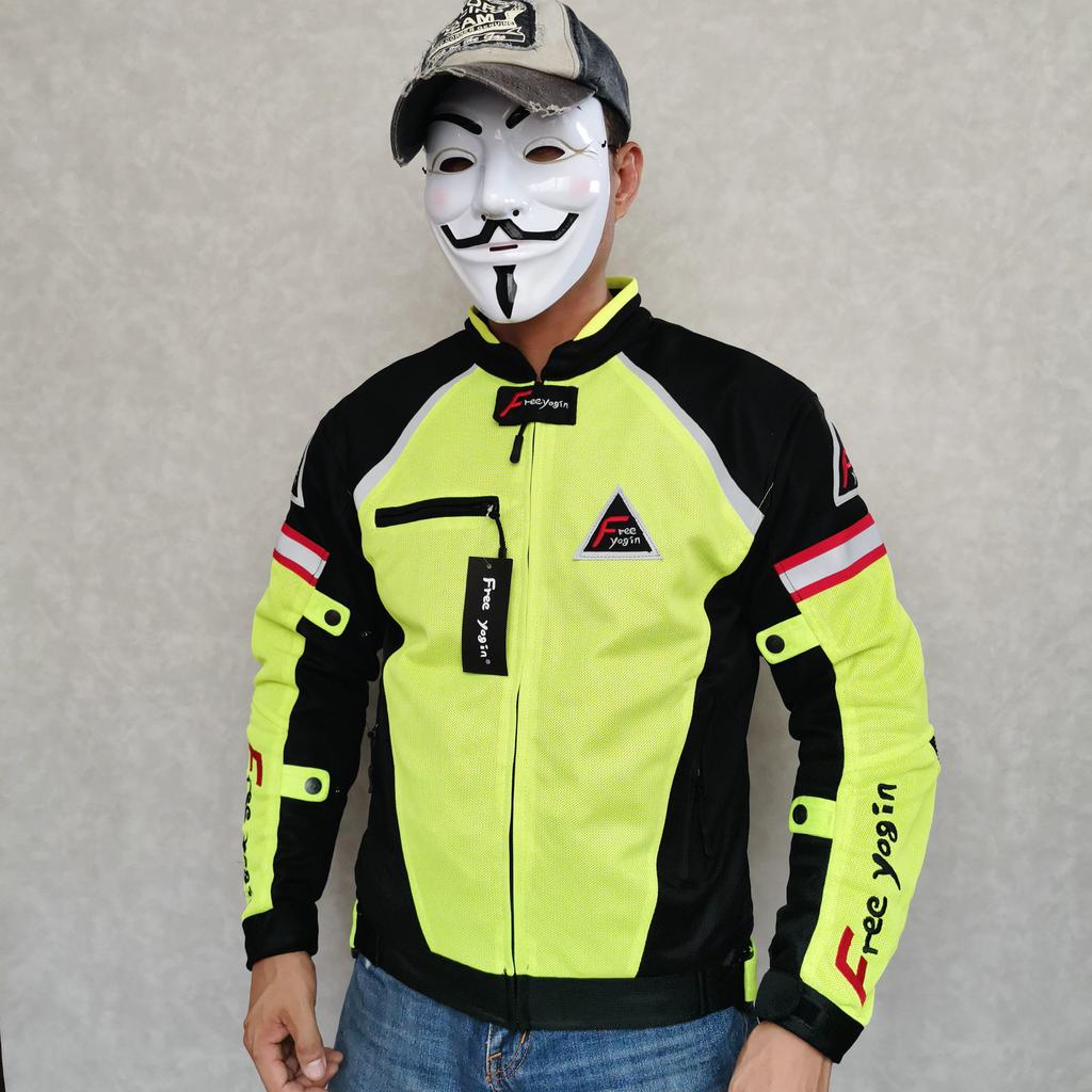 Мотоциклетный костюм, мужской противоосенний костюм для мотоциклиста, мотоциклетный костюм для ралли, дышащий тонкий зеленый