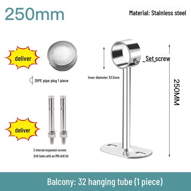 Stainless Steel Windproof Outdoor Clothes Drying Rack for Balcony.