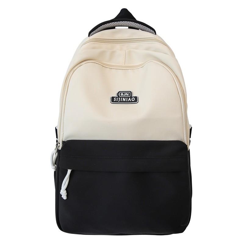 Стильный и функциональный летний нейлоновый рюкзак для школы. Уникальный дизайн в стиле колор-блок.