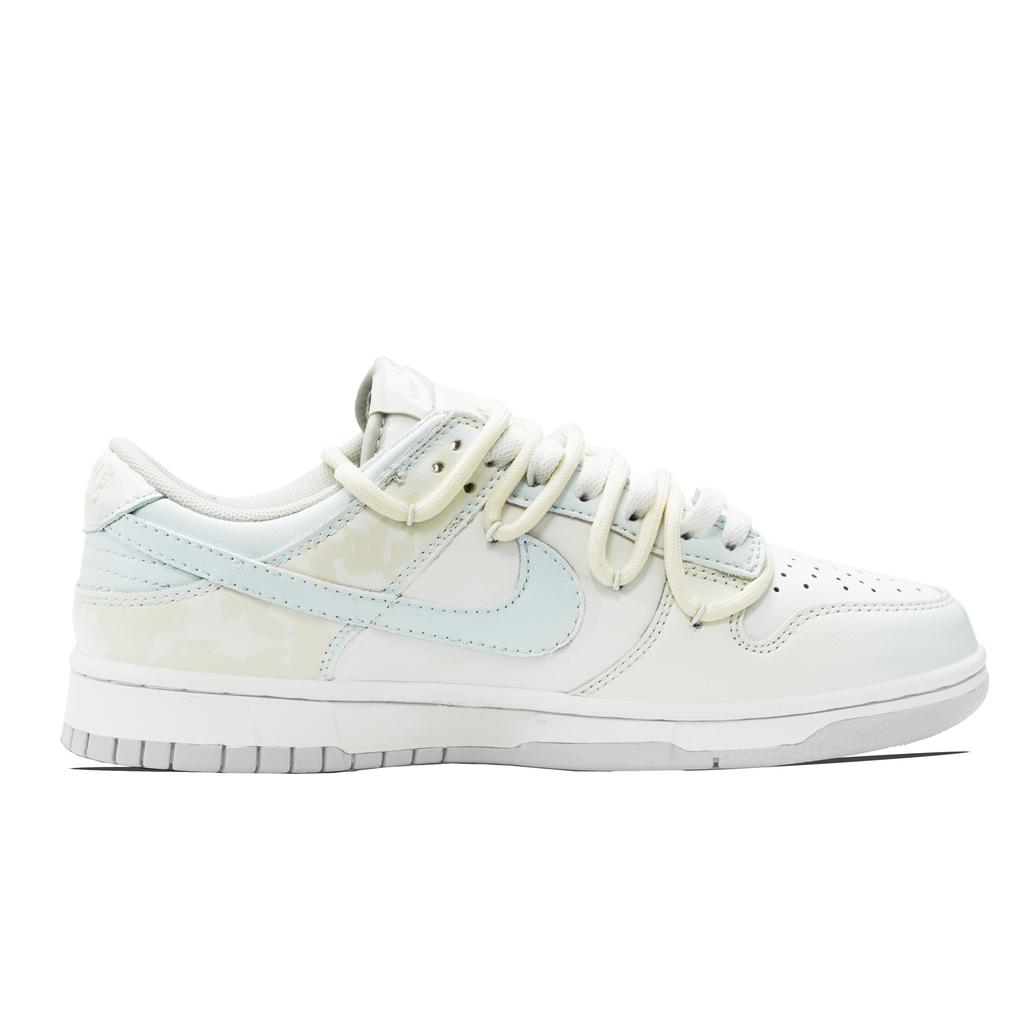 Nike Dunk Slip Resistant And Breathable Low top Skateboard Shoes Unisex Beige White Blue DD1503-103(Team289-)