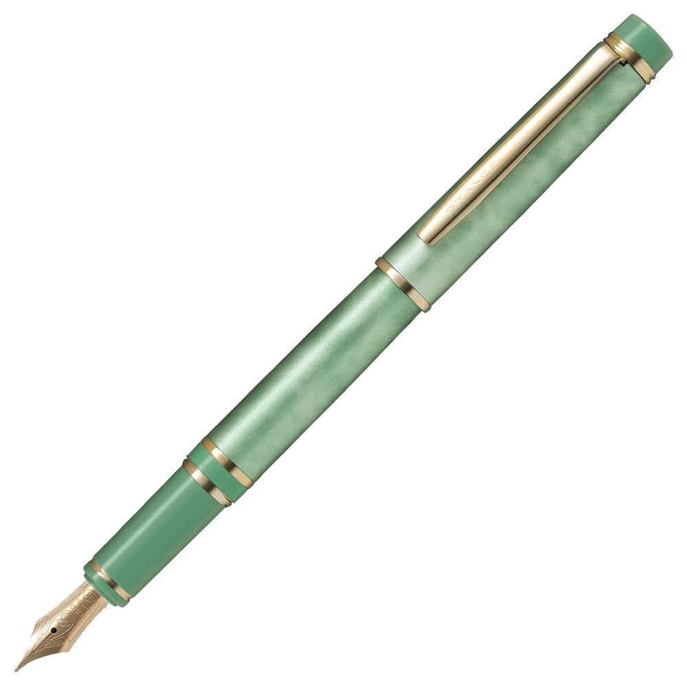 PILOT Mannenhitsu Grance MAGM Fountain Marble FGRC2MRMAGM Pen, Green,
