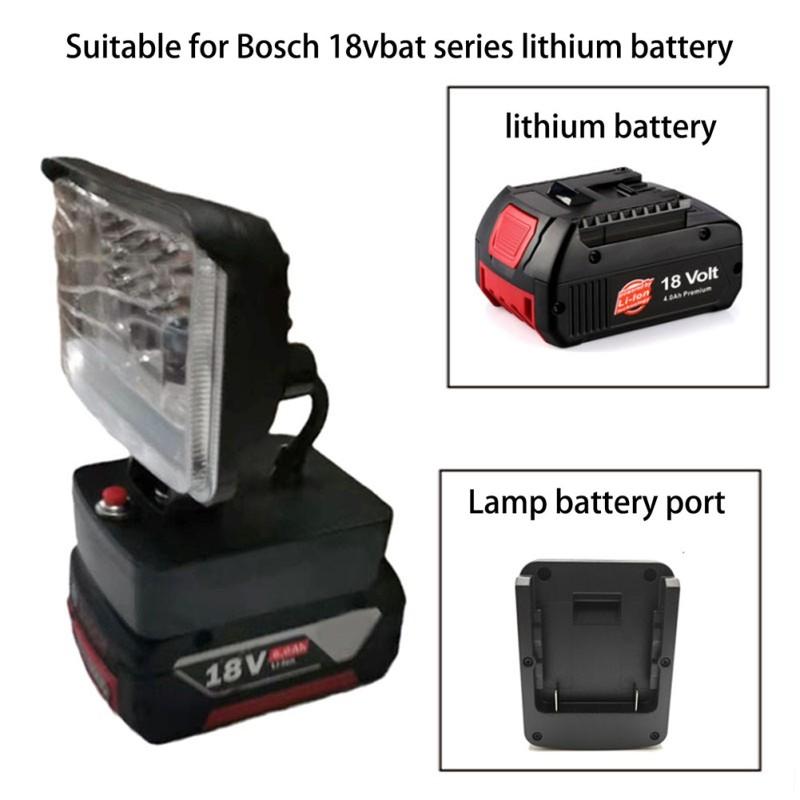 Свет инструмента высокой яркости совместим с литиевой батареей серии Bosch 18v Bat со вспышкой на открытом воздухе