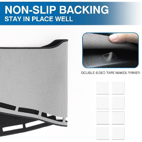 KUST Car Dashboard Cover Mat for Ford Explorer 2020-2024 Left Hand Driving Non-Slip Dashboard Mat Pad Interior for Ford Explorer Accessories Custom