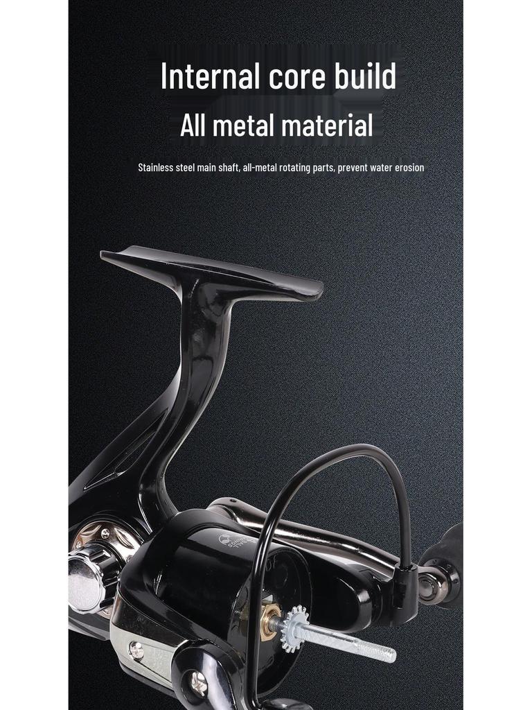 Cross-border NX Long Cast All-Metal Spinning Fishing Reel Imitating Car Wheel Design