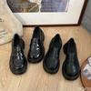 Весенние женские лоферы Универсальные нескользящие кожаные туфли Мэри Джейн Туфли на толстой подошве Женская форма JK Лолита обувь Mujer Zapatos