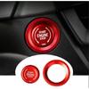 For Cadillac CT5 2020-2021 Start Button Ignition Switch Cover Trim Aluminum Red