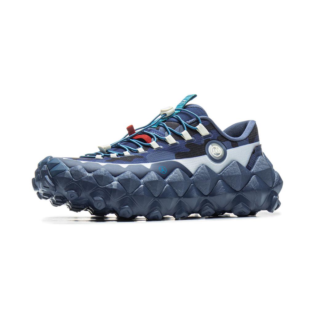Li Ning Anb X Легкие Высокоэластичные Тренд Спортивные Нескользящие Износостойкие Кроссовки с Низким Верхом Повседневная Обувь Унисекс Повседневная Обувь Синий AZGV113-5