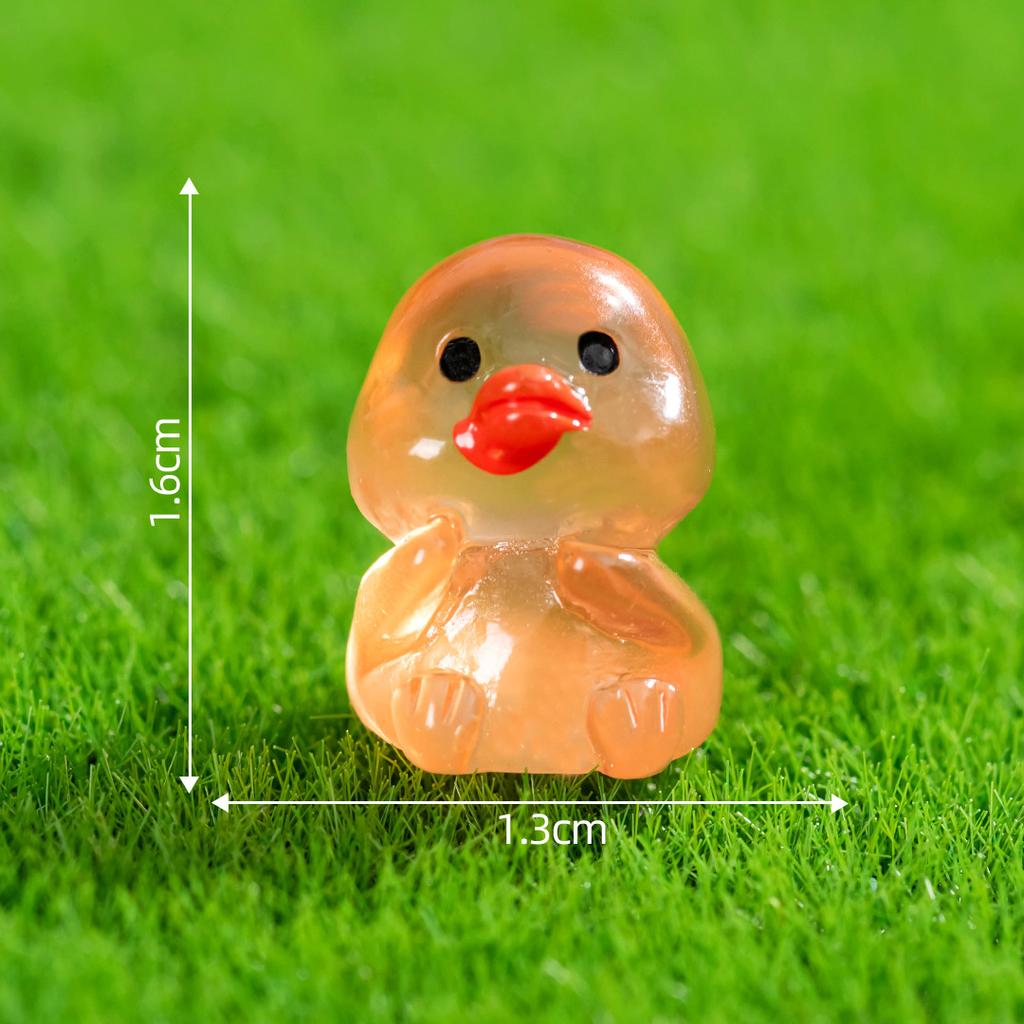 Micro-landscape Cute Glow-in-the-dark Dog Duckling Animal Decoration Diy Phone Case Refrigerator Sticker Accessories Desktop Decoration