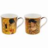 [A0198] - “Gustav Klimt” Porcelain Gift Box (2 Mugs) - 85x85mm