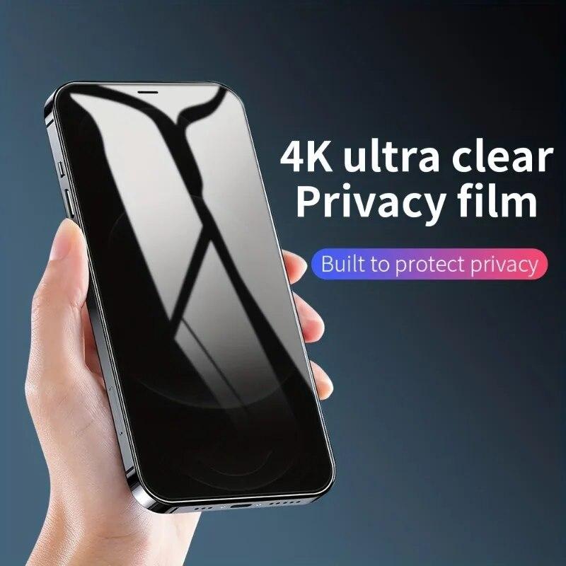 5 шт. закаленное стекло для конфиденциальности для iPhone 11 Pro 12 13 Mini 14 Pro Max Защитная пленка для экрана для IPhone X XS MAX XR 7 8 15 Plus Стекло