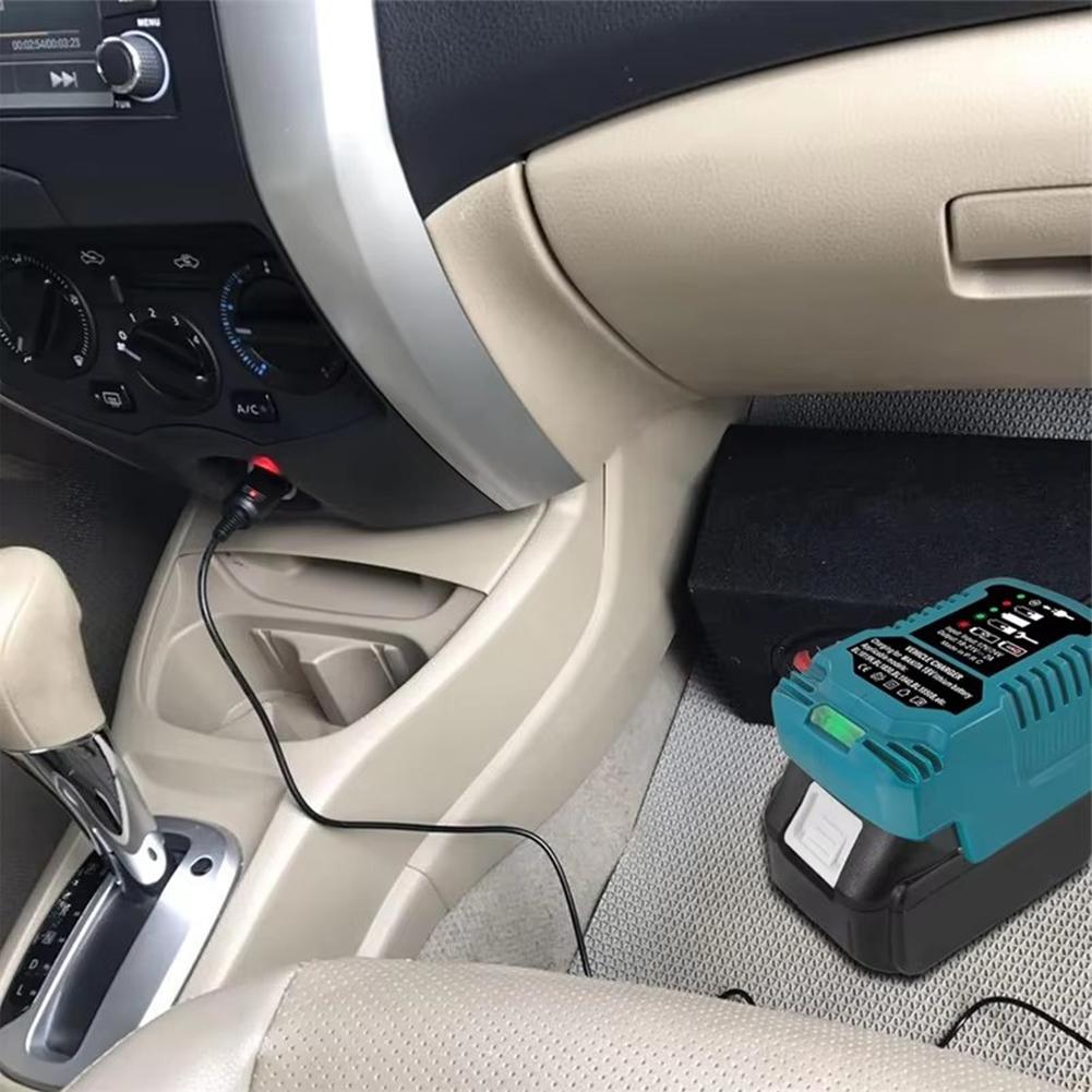 Для MAKITA/Milwaukee 18V Lithium Battery Charger Сменное портативное компактное зарядное устройство Автомобильное зарядное устройство с прикуривателем