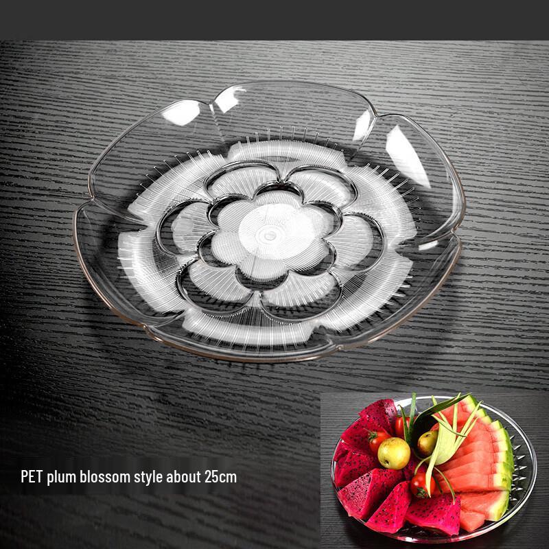 Scichun Acrylic Fruit Plates (10-Pack)