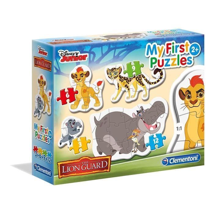 CLEMENTONI - Mon premier puzzle évolutif Le Roi Lion - 3, 6, 9 et 12 pièces