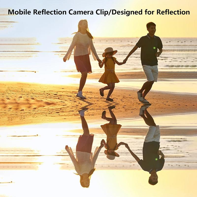 Зеркало для камеры сотового телефона, отражающее HD-объектив, отражающее зеркало для селфи, универсальная отражающая клипса для телефона, задняя уличная линза
