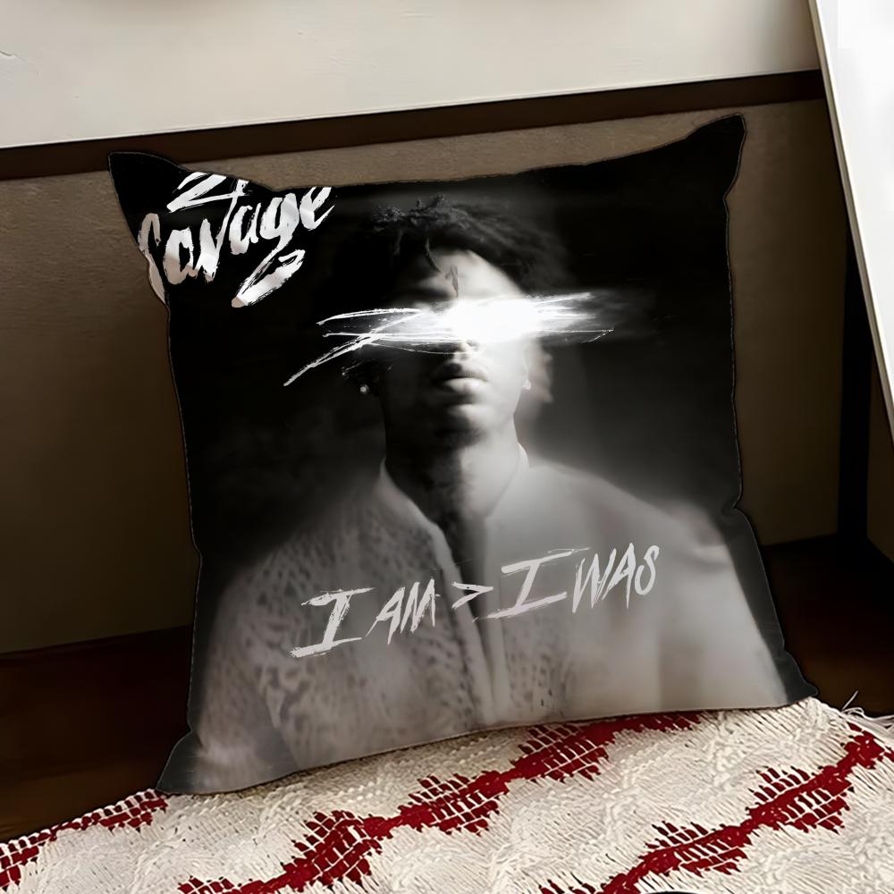 21 SSavage Singer Cushion Cover Reversible Soft Durable Pillow Cover Home  Car MultiScene Use for Daily Comfort