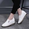 Casual Shoes Genuine Wedge Increased Slip On Sneakers Women Footwear