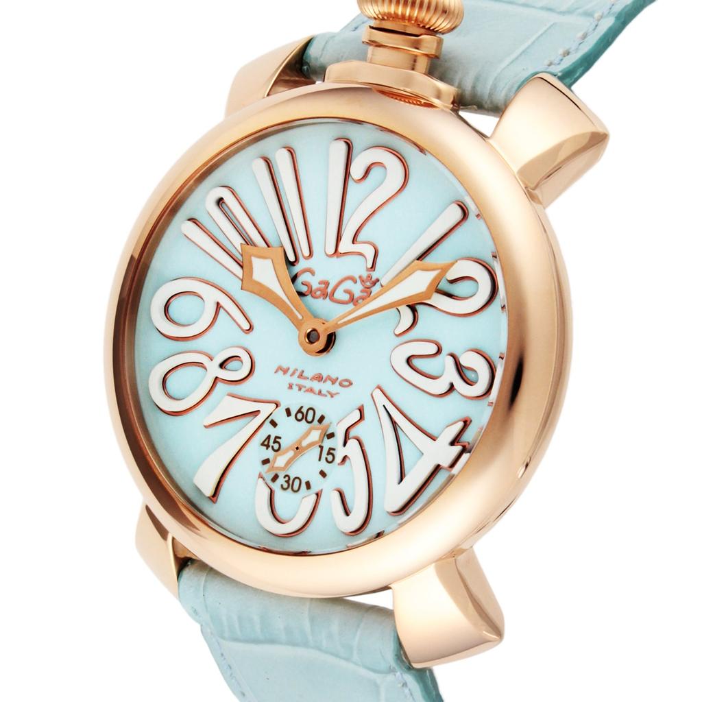 Оригинальные часы без коробки MANUALE 48MM Blue Dial Manual Factory Daily Waterproof Blue [Gaga Milano] 5011.03S-LBU [Товар]