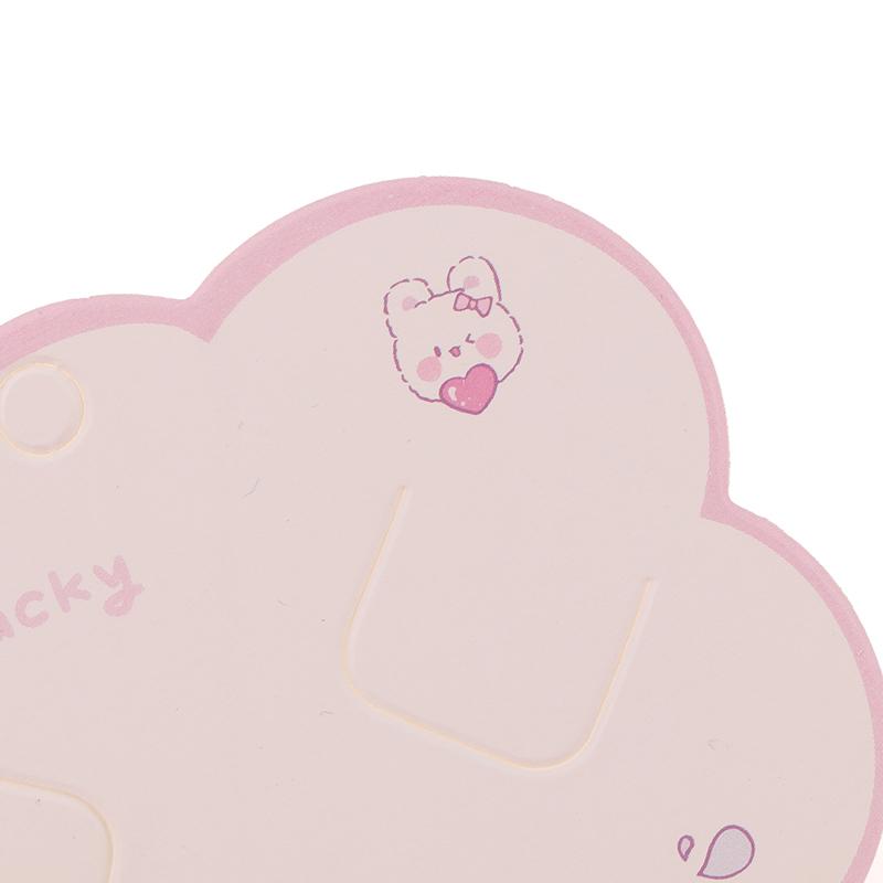 100Pcs Cute Headband Hair Clips Jewelry Display Card Blank Kraft Paper Card Hairclip Price Tag Hairpin Packaging Cardboard Holde