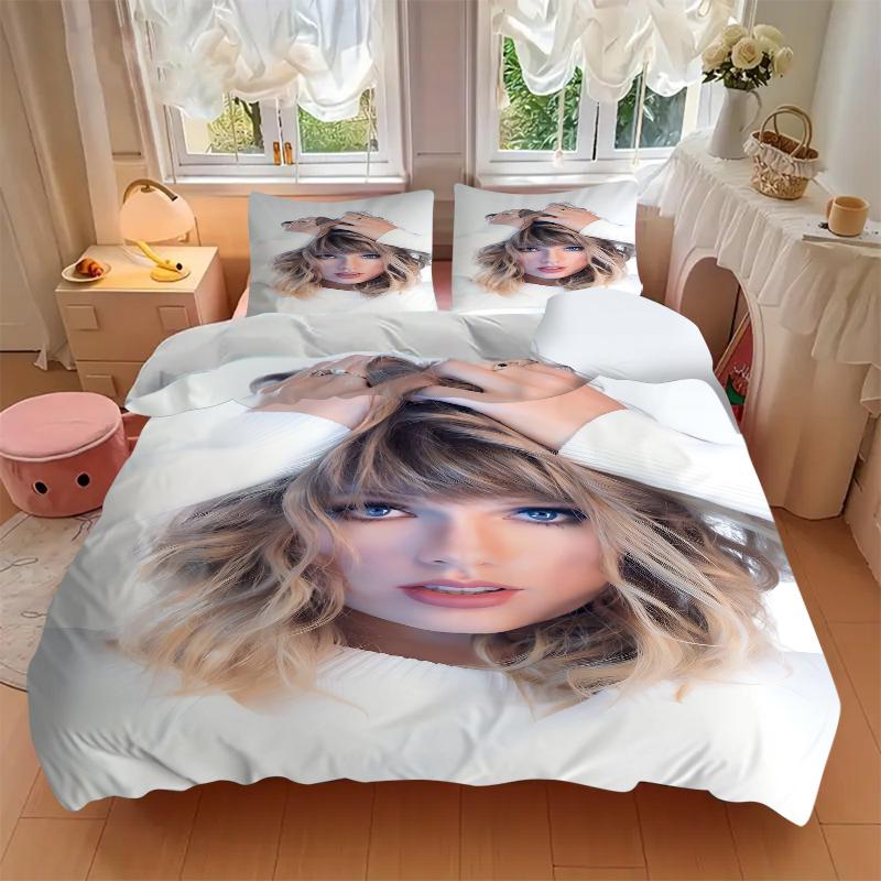 3Pcs Taylor Swift'S Hair Style Bedding Sets For All Sizes New 3D Printed Bed Cover Comforter Duvet Cover Pillowcase Bedroom Decoration