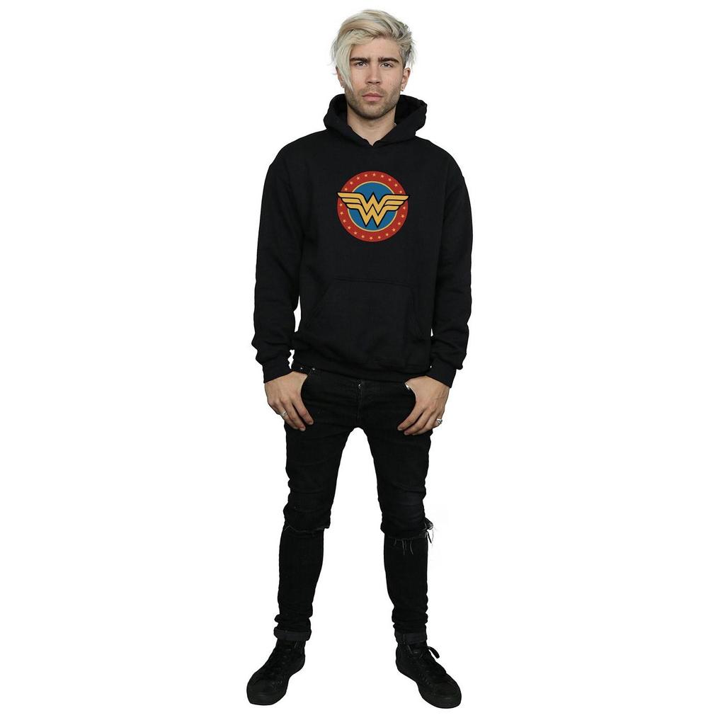 DC Comics Mens Wonder Woman Circle Logo Hoodie