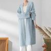 Medium Long Knitted Cardigan Looped Yarn Girl  Autumn Winter Style Loose Soft Lazy Sweater Jacket Trend