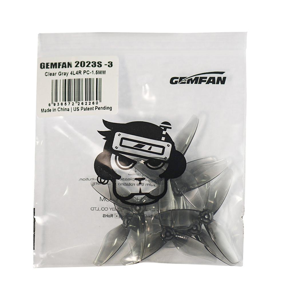 4 пары пропеллеров Gemfan Hurricane 2026S, 2 дюйма, 3 лопасти, 1,5 мм, 1 отверстие, для мотора 1105 5500kv, FPV гоночный RC дрон