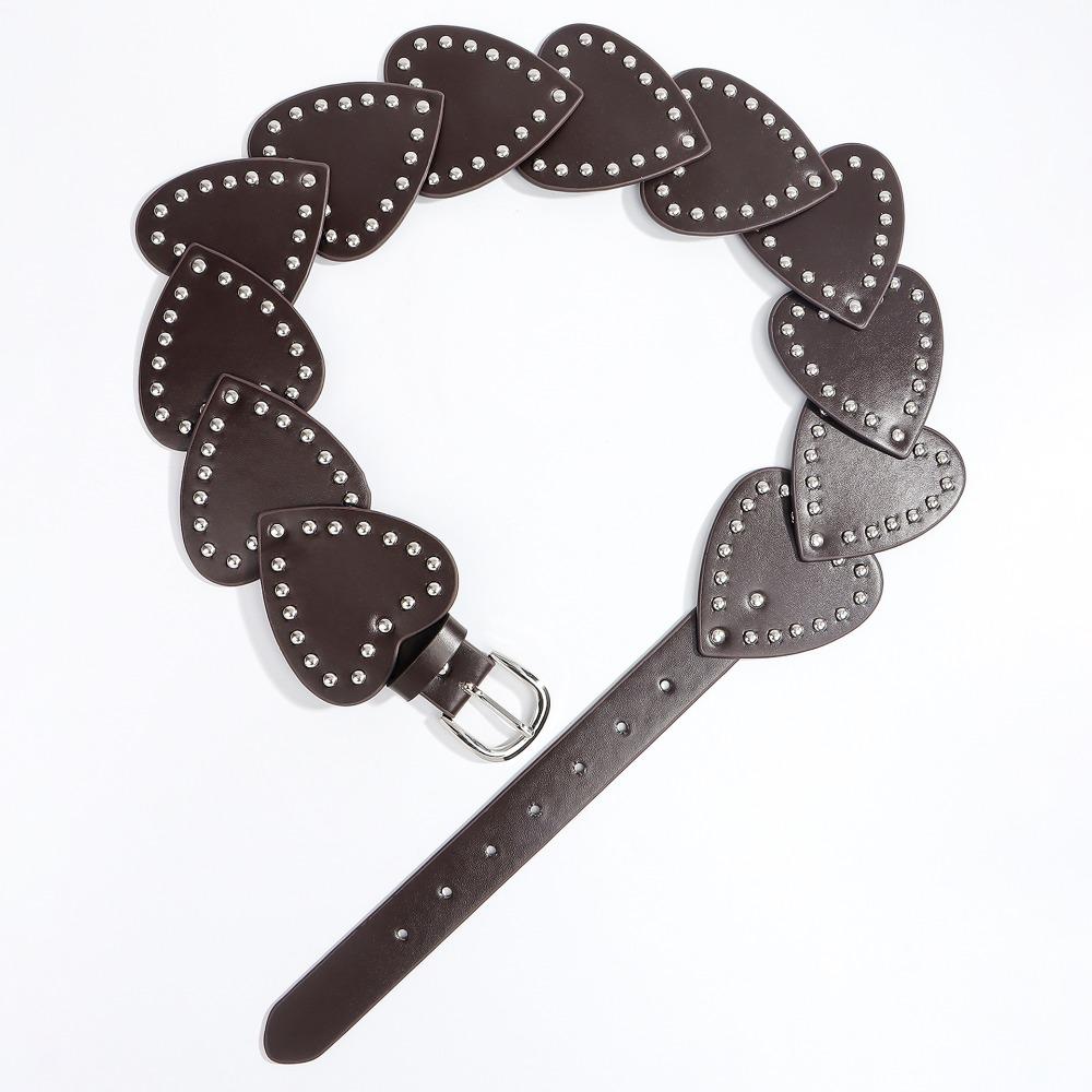 Панк Широкий Женский Ремень ПУ Кожа Платье Джинсы Ремень Сверхпрочный Клепаный Пояс Пояс для Острых Девушек